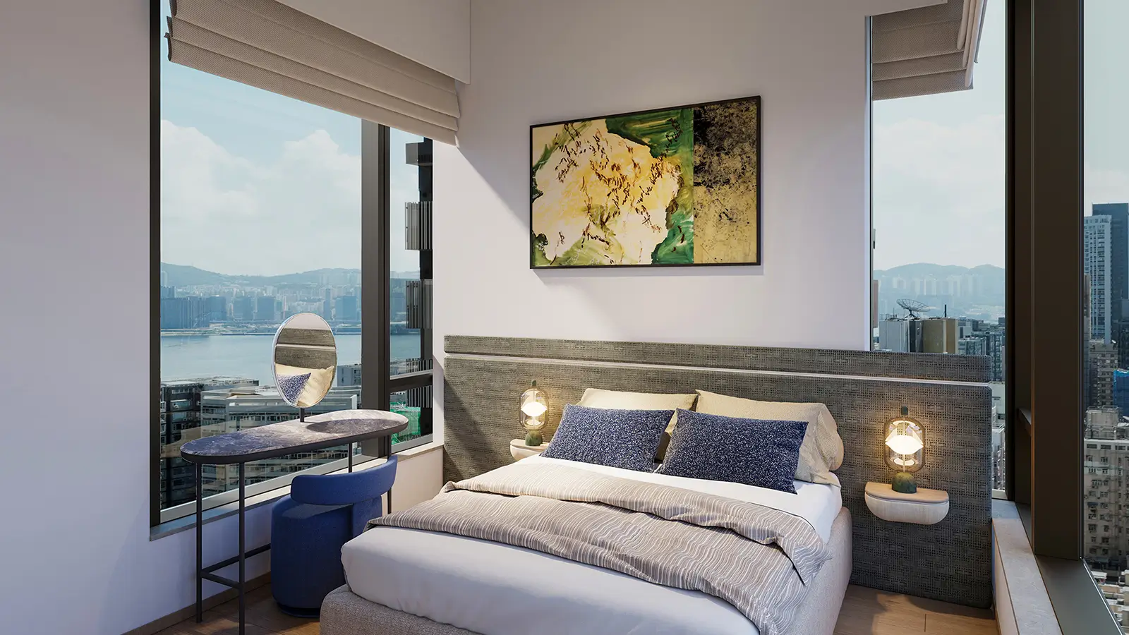 Rendering of modified Master Bedroom of Individual Unit