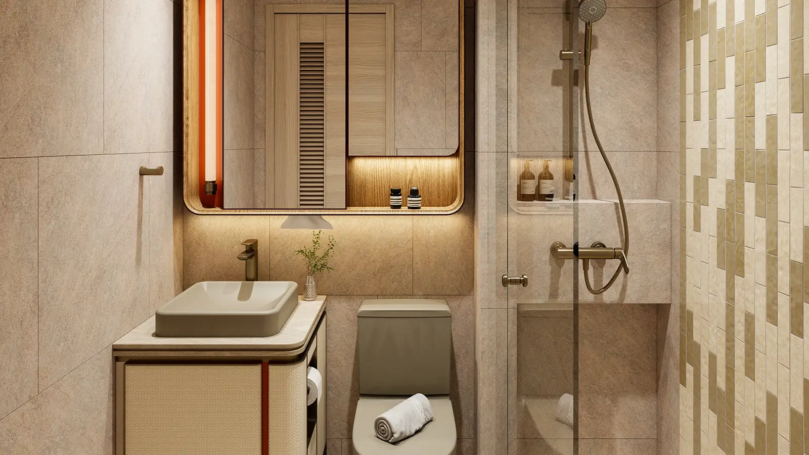 Rendering of modified Bathroom | Flat E, 25/F