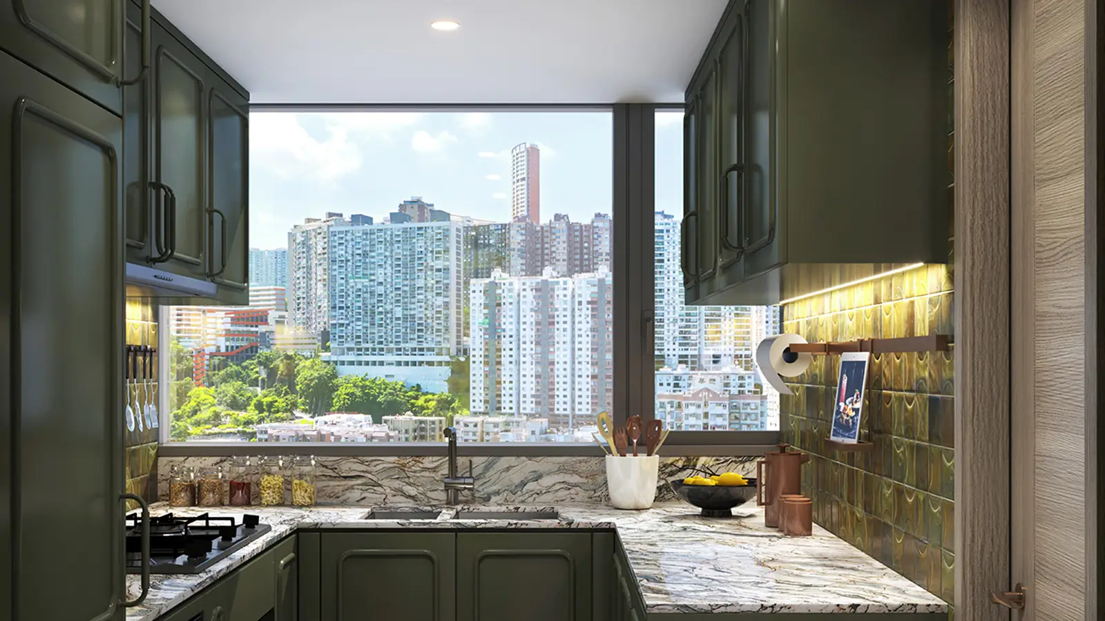 Rendering of modified Kitchen of Individual Unit