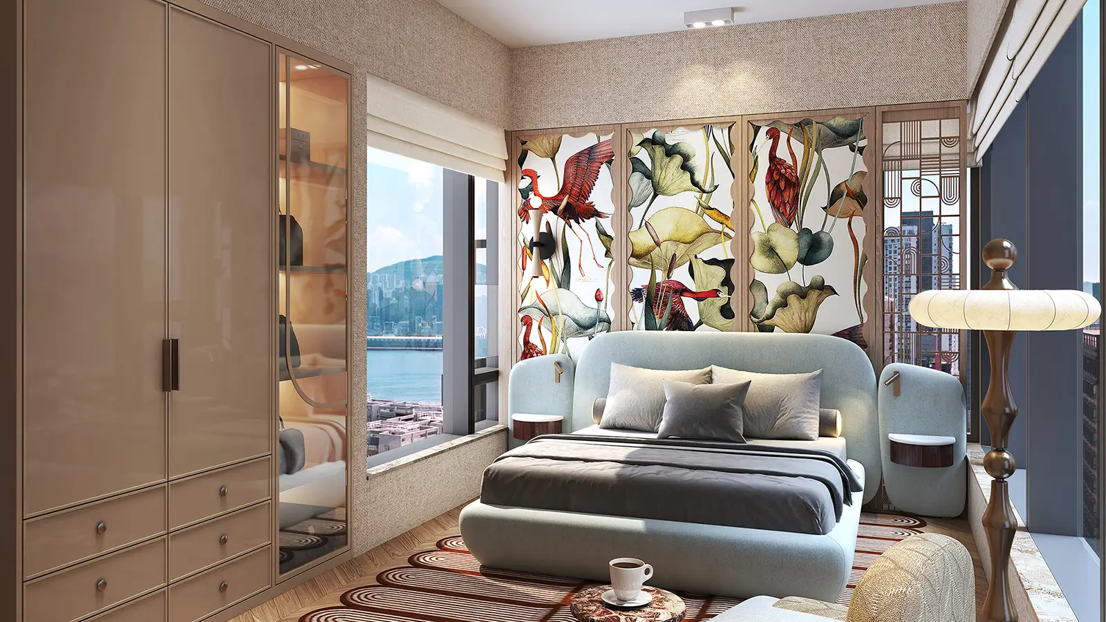 Rendering of modified Master Bedroom of Individual Unit